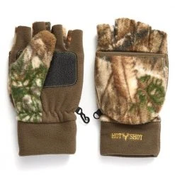 Jacob Ash Fleece Fingerless Pop Top Gloves Hunting