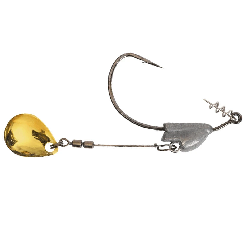 Owner Twist-Lock Flashy Swimmer Gold Colorado Blade Hooks 1 Owner Twist-Lock Flashy Swimmer Gold Colorado Blade Hooks