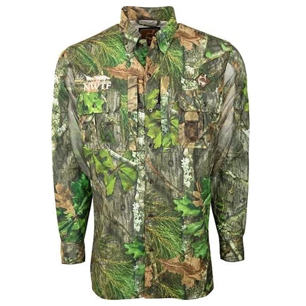 Turkey Hunting Drake Waterfowl Ol' Tom Vestless Mesh Back Shirt With Spline Pad 1 Turkey Hunting Drake Waterfowl Ol' Tom Vestless Mesh Back Shirt With Spline Pad