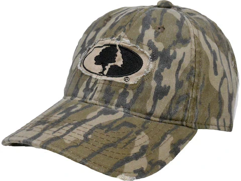 Outdoor Cap Mossy Oak Hat W/ Frayed Fabric Underlay 1 Outdoor Cap Mossy Oak Hat W/ Frayed Fabric Underlay