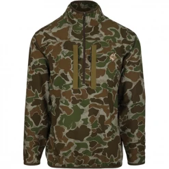 Drake Ol' Tom Tech 1/4 Zip With Spine Pad Pullover Hunting