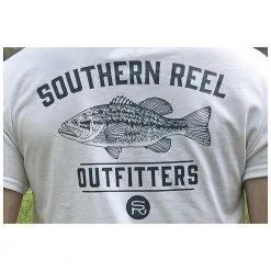 SRO Apparel Southern Reel Outfitters Bass Printed T-Shirt (Front Pocket)