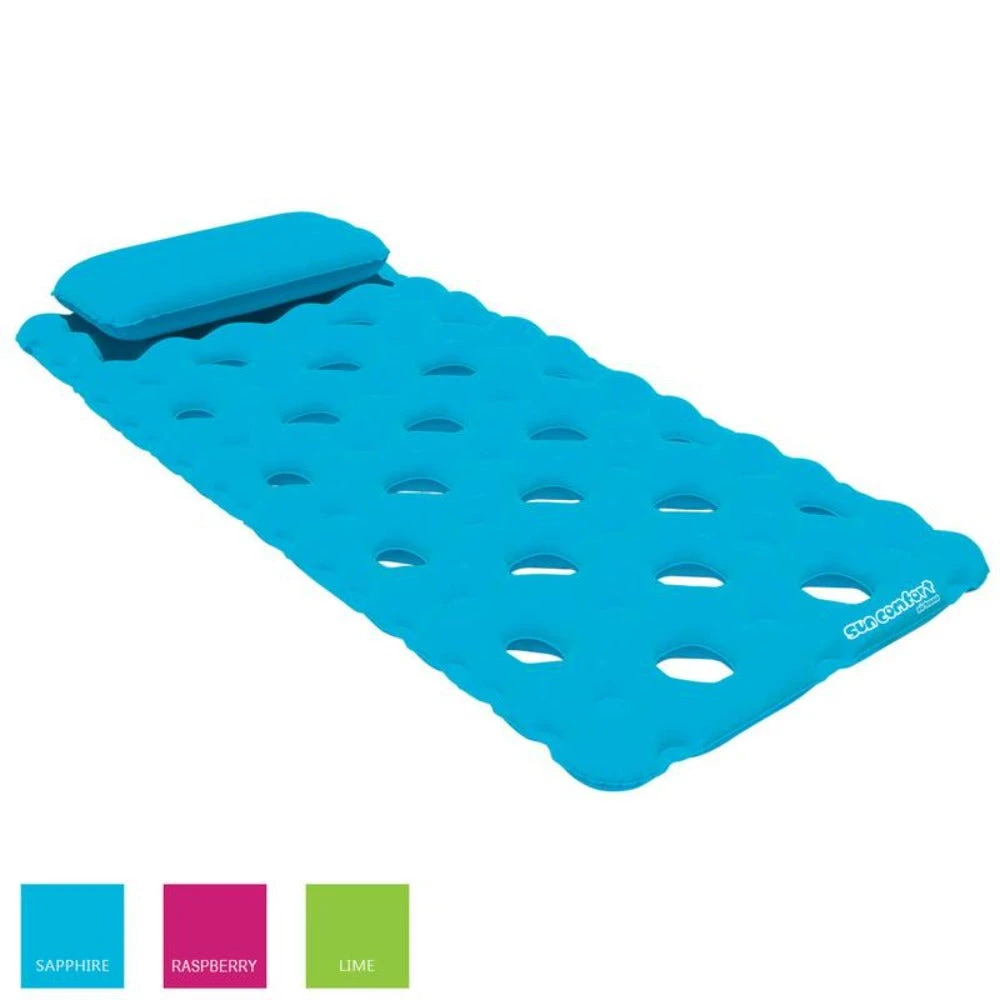 Air Head Sun Comfort Cool Suede Pool Mattress Water Toys 2 Air Head Sun Comfort Cool Suede Pool Mattress Water Toys