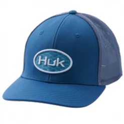 Huk Gear Huk Scaled Logo Stretch Trucker Hats